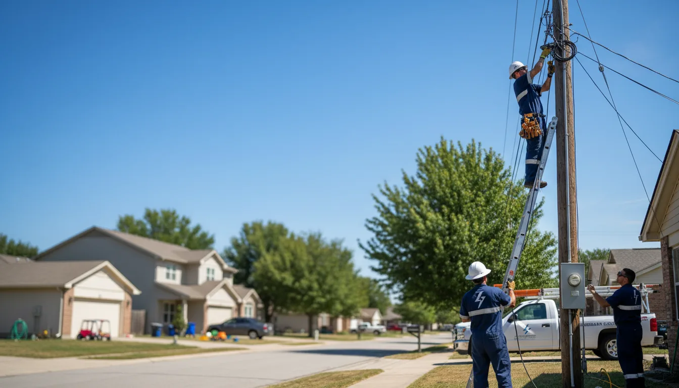 Residential electrician providing installation services in Mckinnon, WY